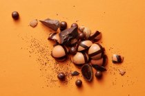 Deliciosos dulces de chocolate - foto de stock