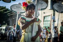 Парад в Гранаде, Никарагуа — стоковое фото