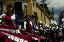 Marching band in parata — Foto stock