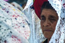 Retrato de una mujer mayor guatemalteca - foto de stock