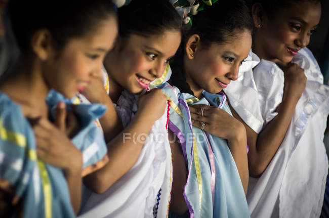 Women in traditional costumes — Stock Photo