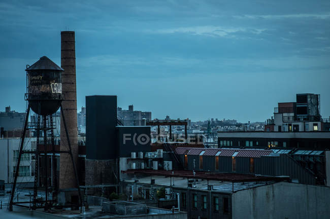 Vue de l'horizon du quartier de Brooklyn — Photo de stock