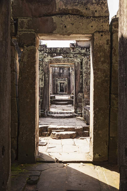 Preah Khan Temple Corridor — Stock Photo