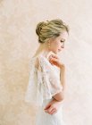 Молода блондинка нареченої — стокове фото