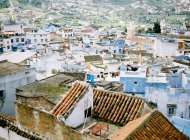 Rooftops of homes in Chefchaouen — Stock Photo