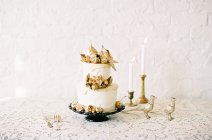Decorated wedding cake — Stock Photo