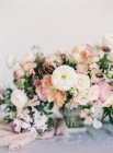 Цветочный дизайн свадьбы — стоковое фото