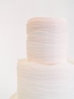 Pastel de boda con capas de hielo - foto de stock