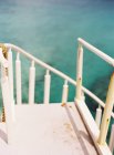 White stairs curve — Stock Photo