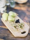 Pears, grapes and mulberries — Stock Photo
