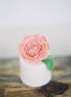 Pastel de boda decorado con flor - foto de stock