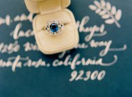 Wedding ring in box — Stock Photo