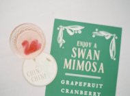 Bicchiere con cocktail mimosa — Foto stock