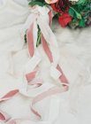 White and pink ribbons — Stock Photo