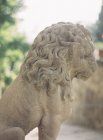 Stone lion sculpture at daytime — Stock Photo