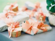 Gifts wrapped in paper — Stock Photo