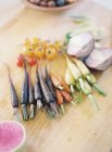 Carote colorate fresche — Foto stock