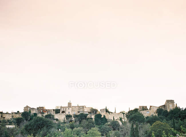 Old town on hill top — Stock Photo