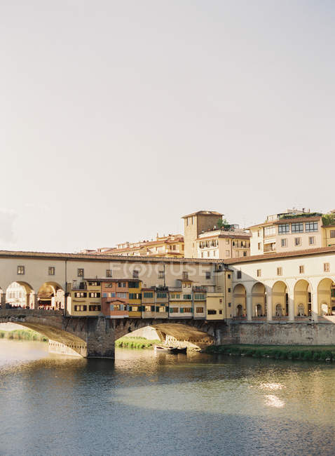 Brücke Ponte Vecchio in Florenz — Stockfoto