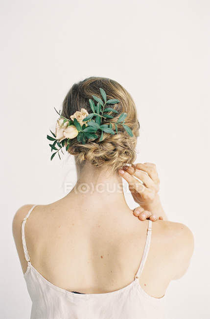 Fiore decorazione dei capelli — Foto stock