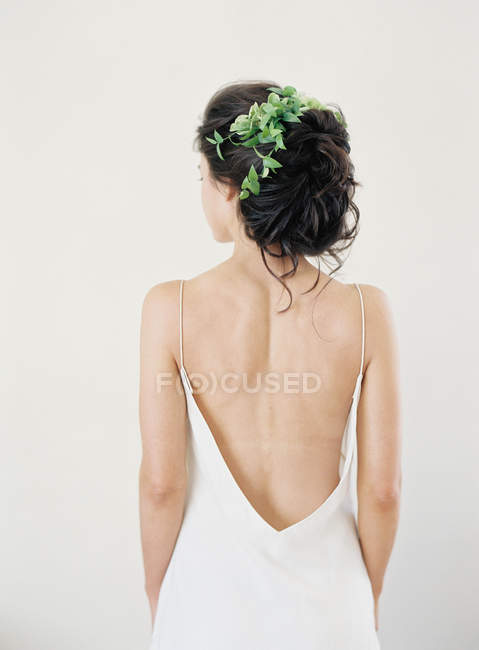 Woman in elegant dress — Stock Photo