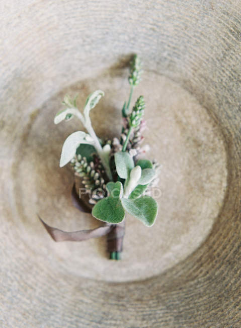 Eleganti fiori da sposa con nastro — Foto stock