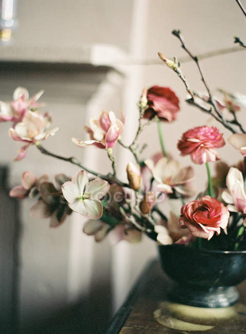 Свежие срезанные цветы и ветви — стоковое фото