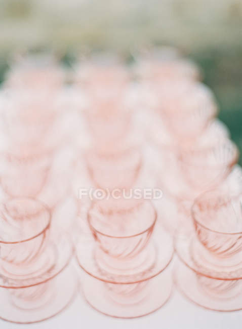 Pilhas de copos de chá de vidro — Fotografia de Stock