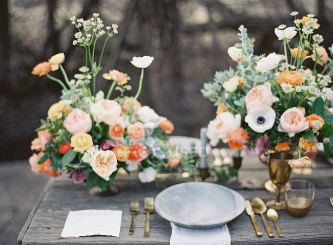 Свадебный стол — стоковое фото