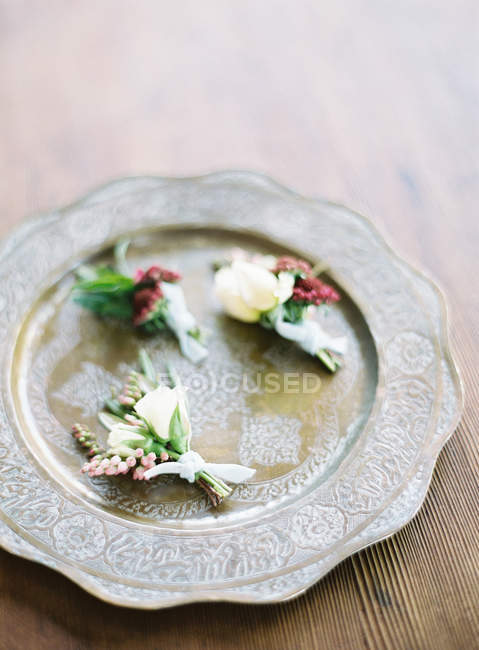 Boutonnières florales fraîches — Photo de stock