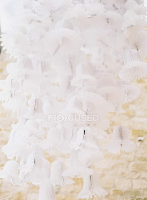 Paper decoration for light garlands — Stock Photo