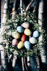 Coloridos huevos de Pascua - foto de stock