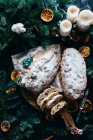 Stolen Traditional Christmas Cakes — Stock Photo