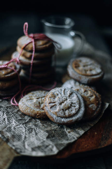Домашнее печенье с тахеной — стоковое фото
