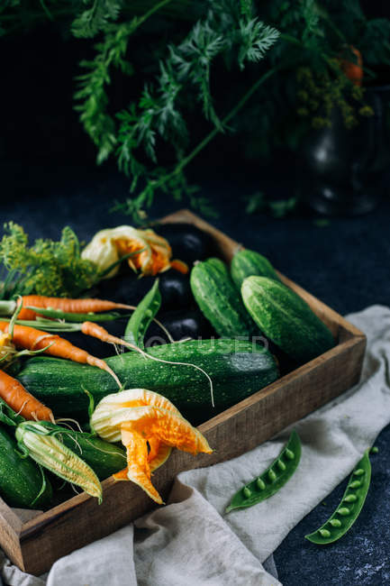 Verduras orgánicas frescas - foto de stock