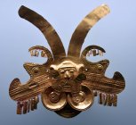 Выставка музея Золотая маска Калимы — стоковое фото