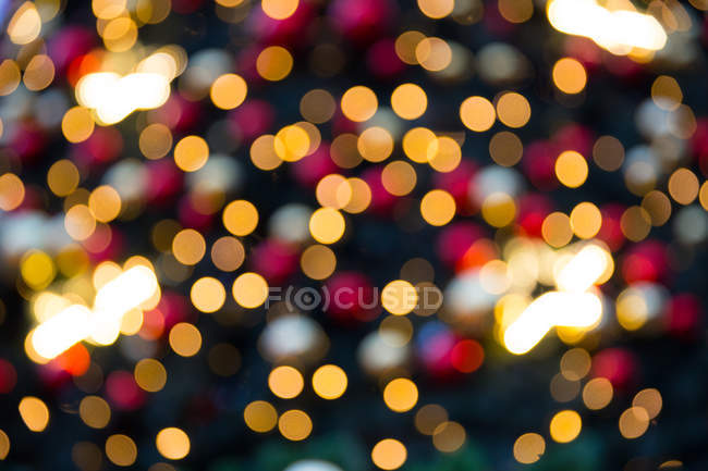 Lumières de Noël en ville — Photo de stock
