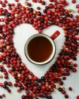 Cup of cherry punch — Stock Photo