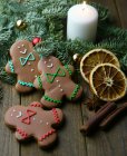 Christmas gingerbread cookies — Stock Photo