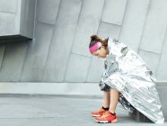 Зріла жінка ультра бігунка — стокове фото