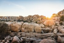 Formazioni rocciose al tramonto — Foto stock