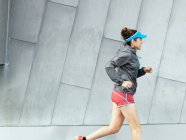 Mature female ultra runner — Stock Photo