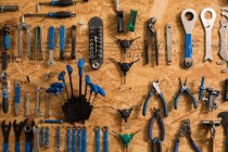 Assortment of bicycle tools — Stock Photo
