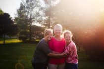 Portrait of mother and adult daughters — Stock Photo