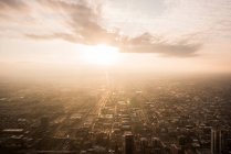 Sunset view over Chicago — Stock Photo