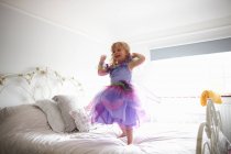 Girl dressed in fairy costume — Stock Photo