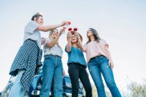 Friends making a toast — Stock Photo