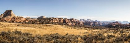 Vista panorámica del parque nacional de Zion - foto de stock