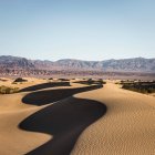 Dunas de areia planas Mesquite sombreadas — Fotografia de Stock