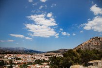 Paesaggio urbano della valle e Fortezza Palamidi — Foto stock